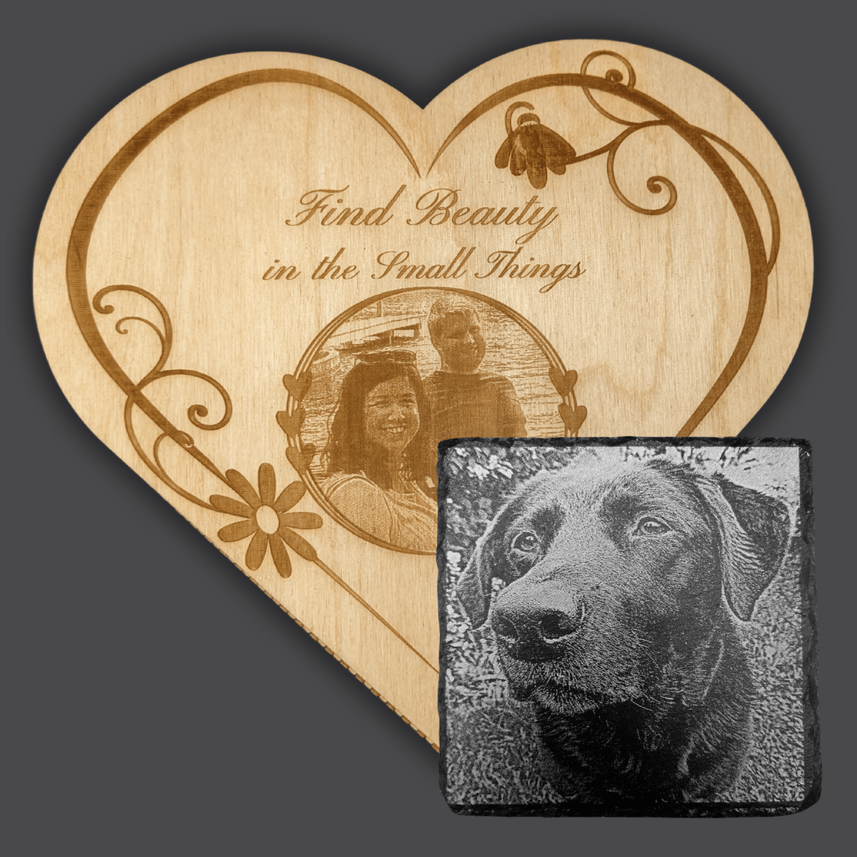 Photo Engraved Custom Gifts and Memorials - LightForce Laser Engraving, LLC