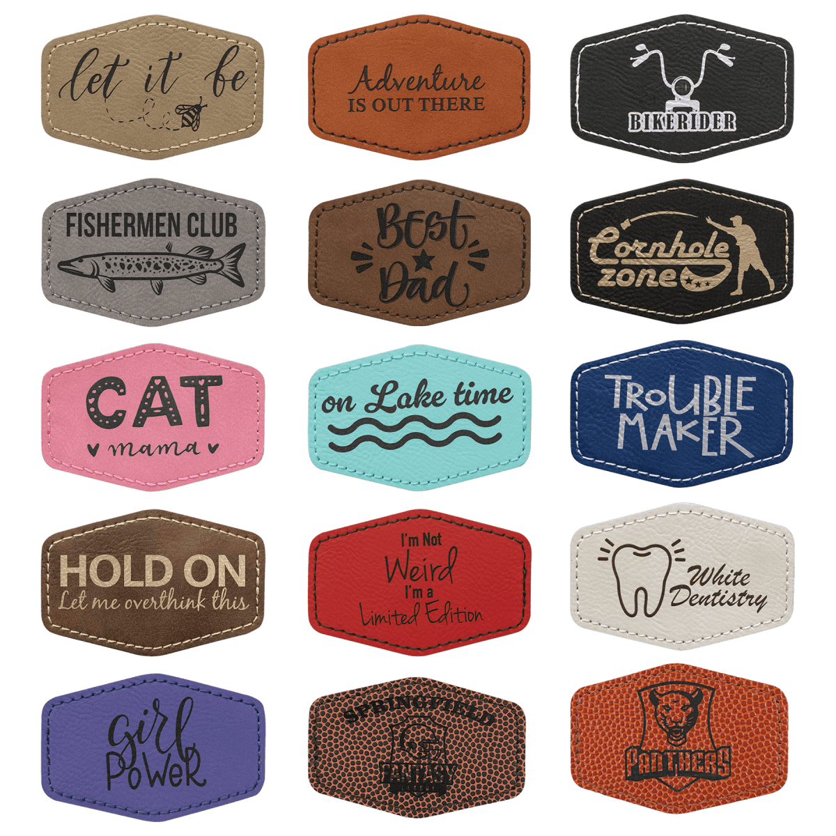 Self-Adhesive Patches - LightForce Laser Engraving, LLC