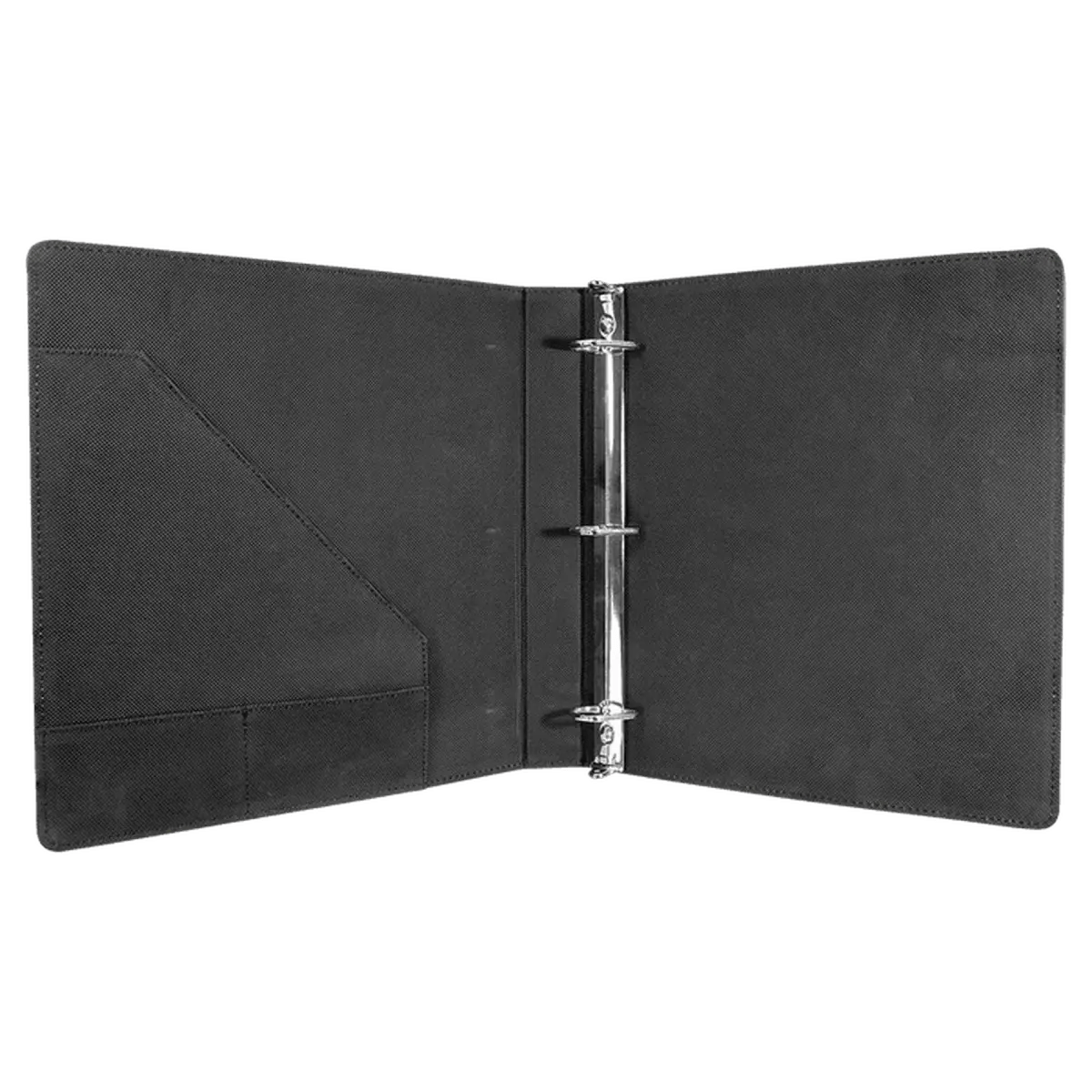 1860 Black/Gold 3-Ring Binder and Organizer Black/Gold / 10 1/2" x 11 1/2"