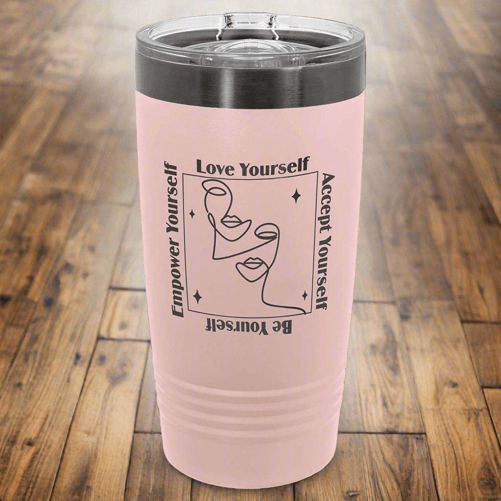 Ion Plated Insulated Tumblers and Water Bottles with Custom Engraving Water Bottle / White/Prism Engraving / 32 oz.