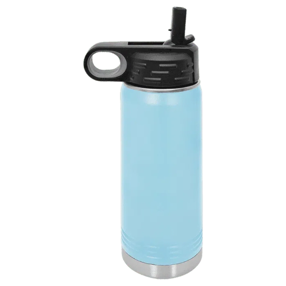 20 oz. Custom Engraved Water Bottles - Personalized Water Bottles Light Blue / Water Bottle / Stainless Steel