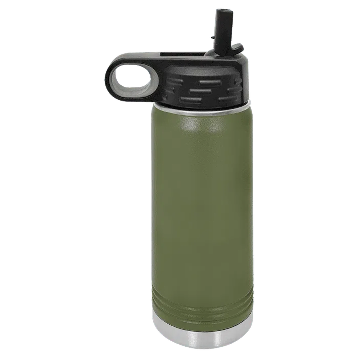 20 oz. Custom Engraved Water Bottles - Personalized Water Bottles Olive Green / Water Bottle / Stainless Steel