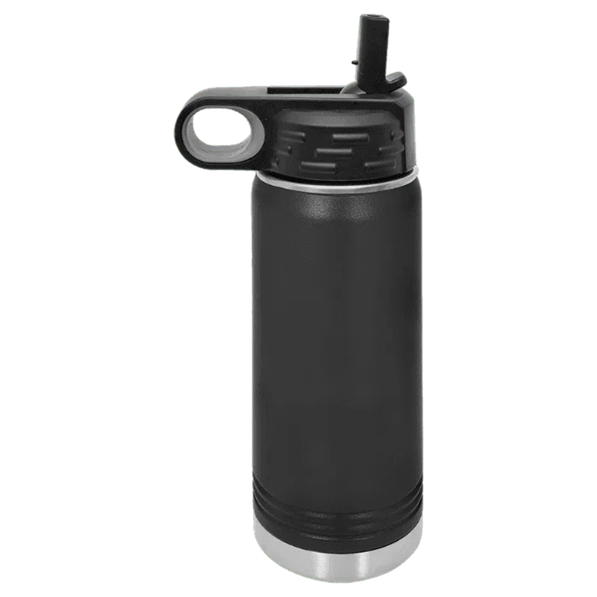 20 oz. Custom Engraved Water Bottles - Personalized Water Bottles Black / Water Bottle / Stainless Steel