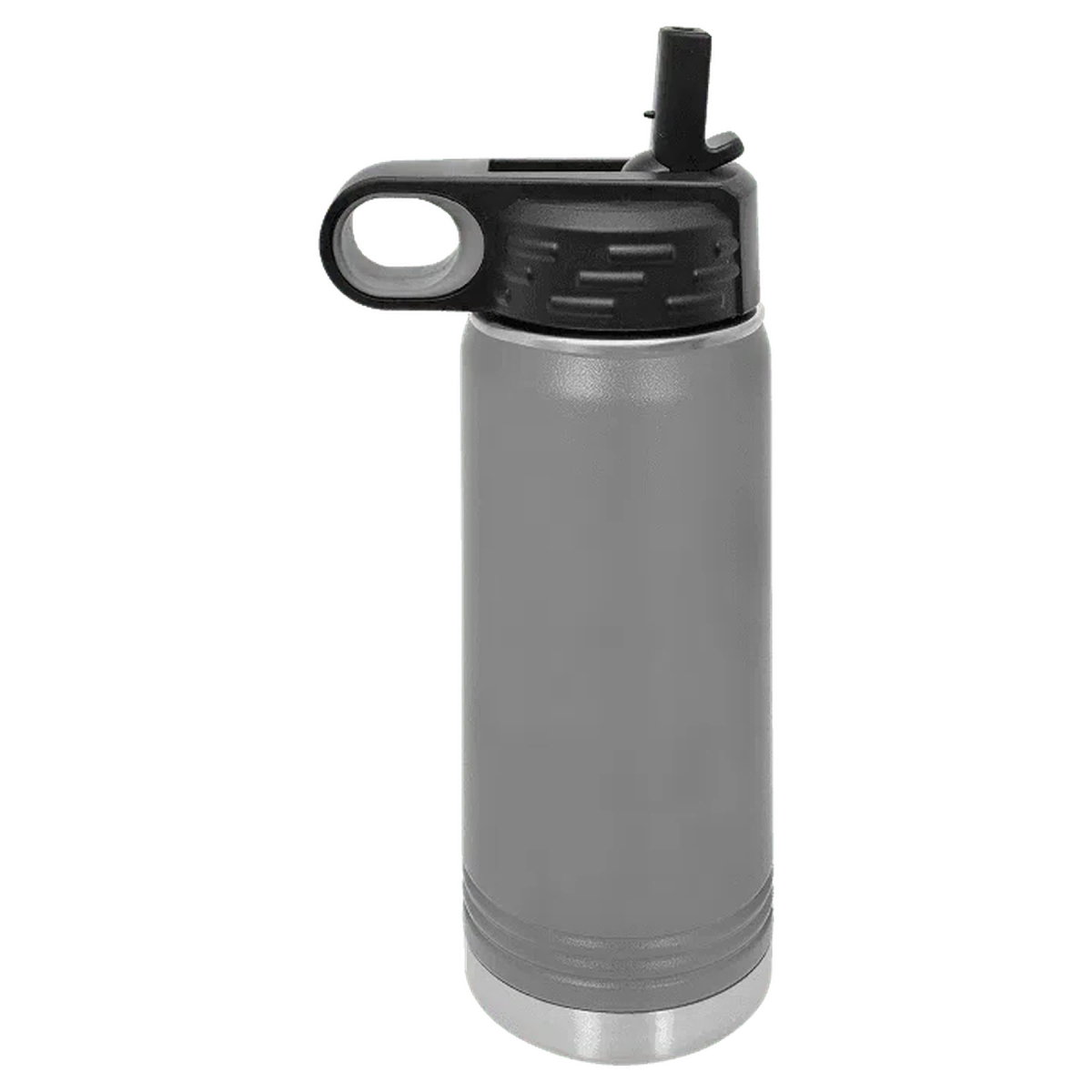 20 oz. Custom Engraved Water Bottles - Personalized Water Bottles Gray / Water Bottle / Stainless Steel