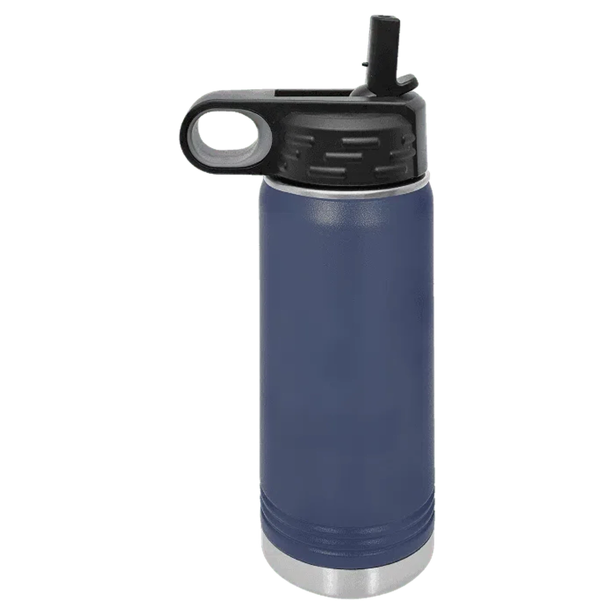 20 oz. Custom Engraved Water Bottles - Personalized Water Bottles Navy Blue / Water Bottle / Stainless Steel