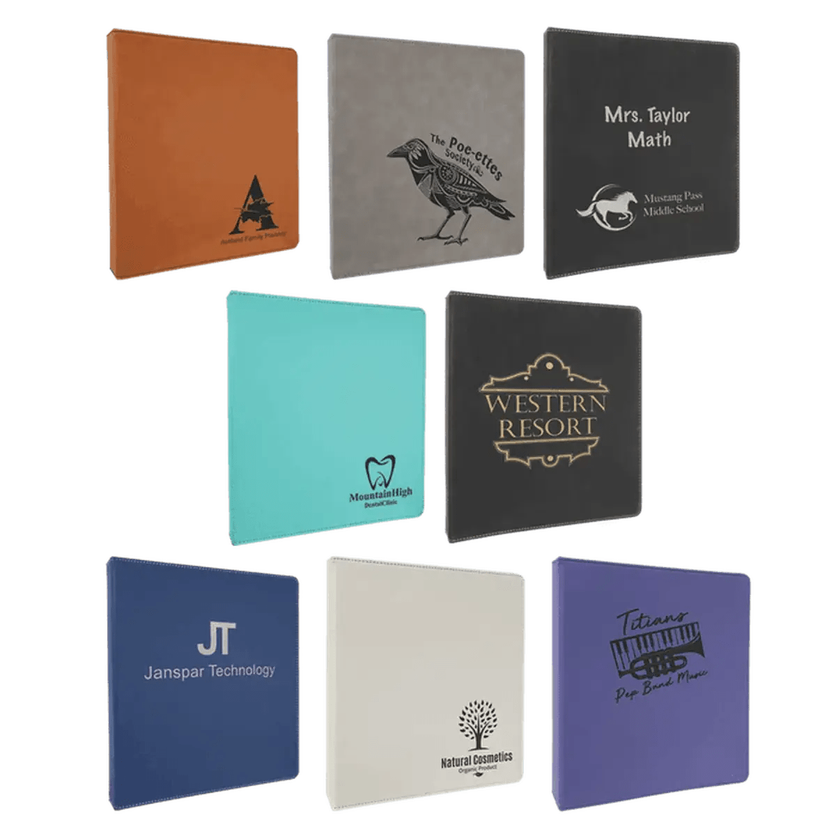 3 - Ring Binders with Slant D Ring - Black/Gold