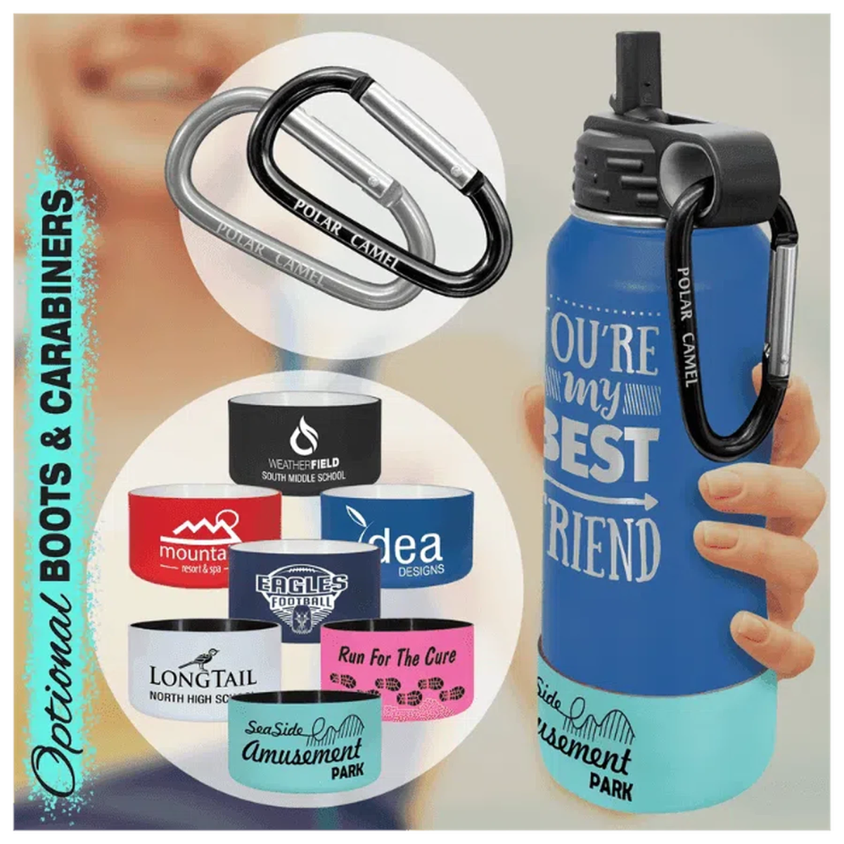 40 oz Polar Camel Personalized Water Bottle Purple / Water Bottle / Stainless steel