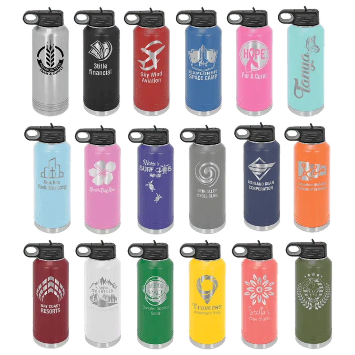 40 oz Polar Camel Personalized Water Bottle Purple / Water Bottle / Stainless steel