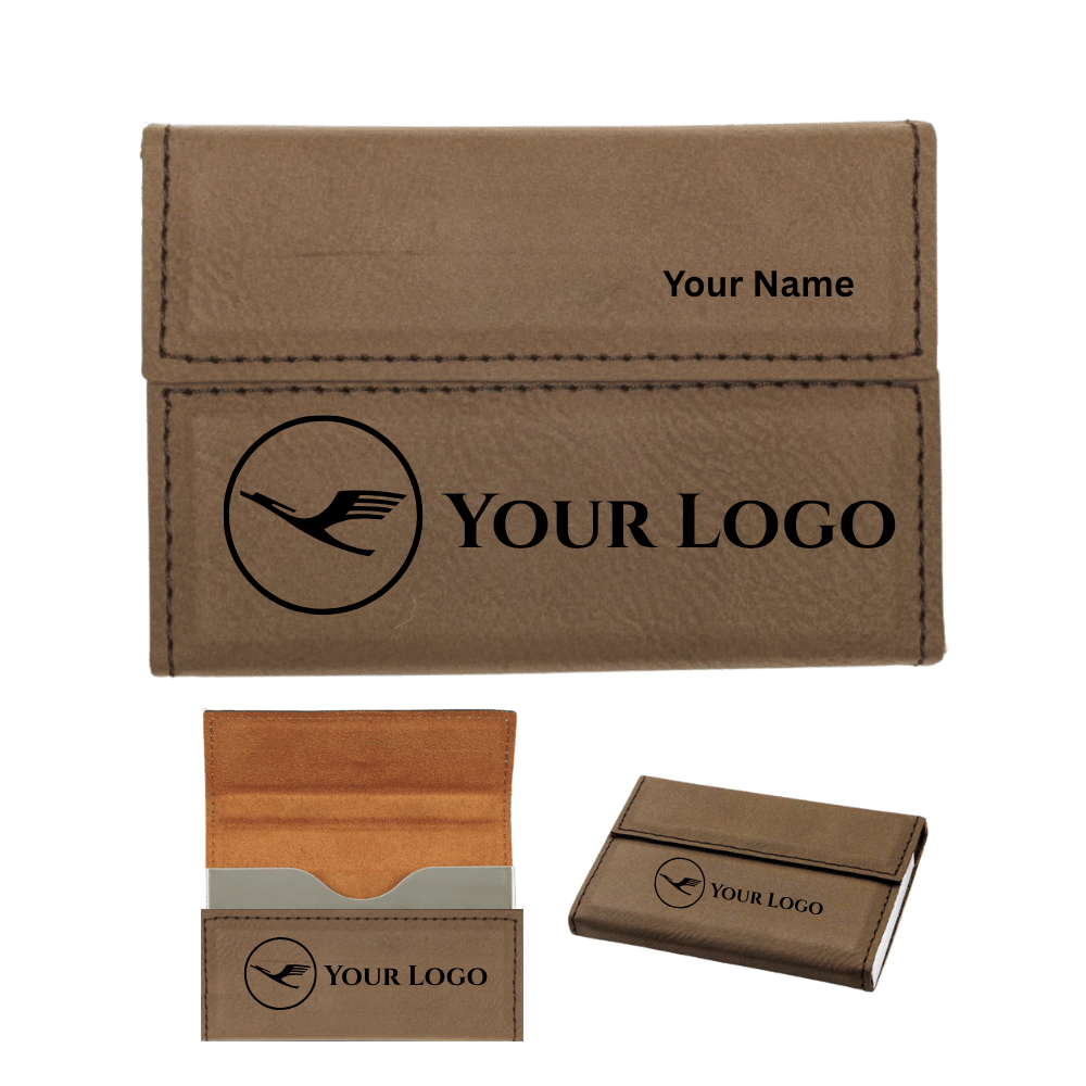 Business Card Cases- Hard Shell Leatherette with Magnetic Closure