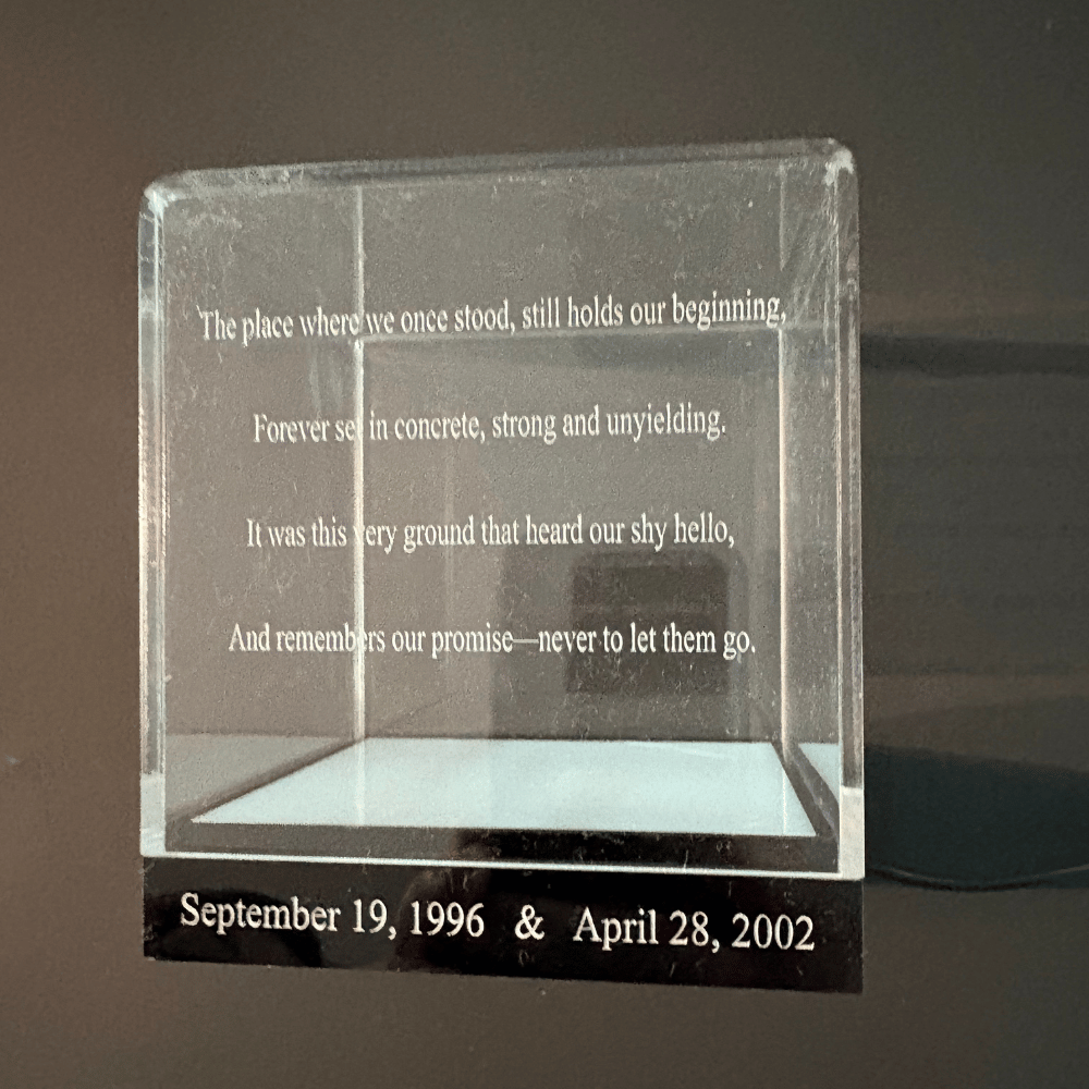 Engraved Acrylic Display Case