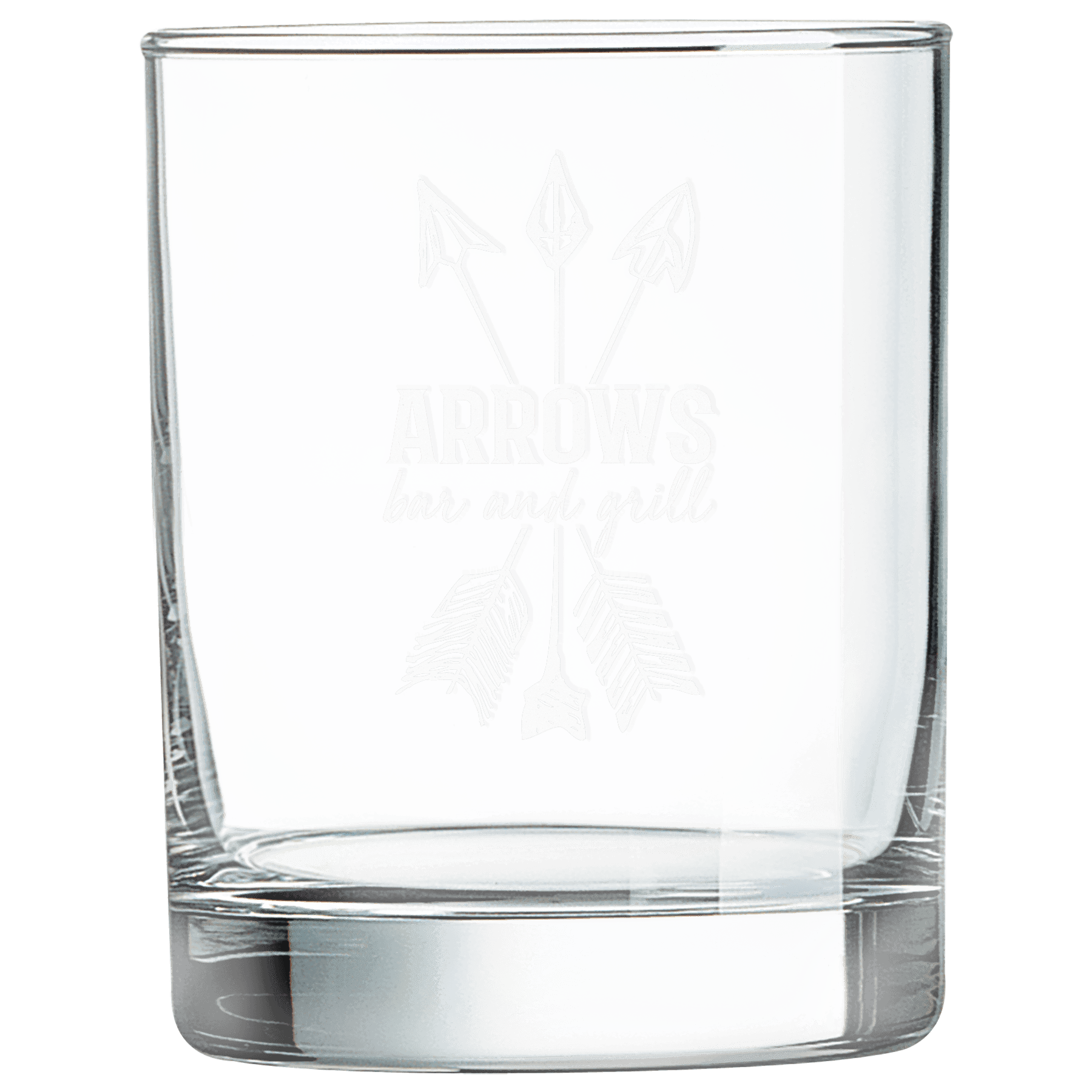 Custom Engraved Double Old Fashioned Glass – Square & Rounded Styles Square / Single Glass / 12 oz.