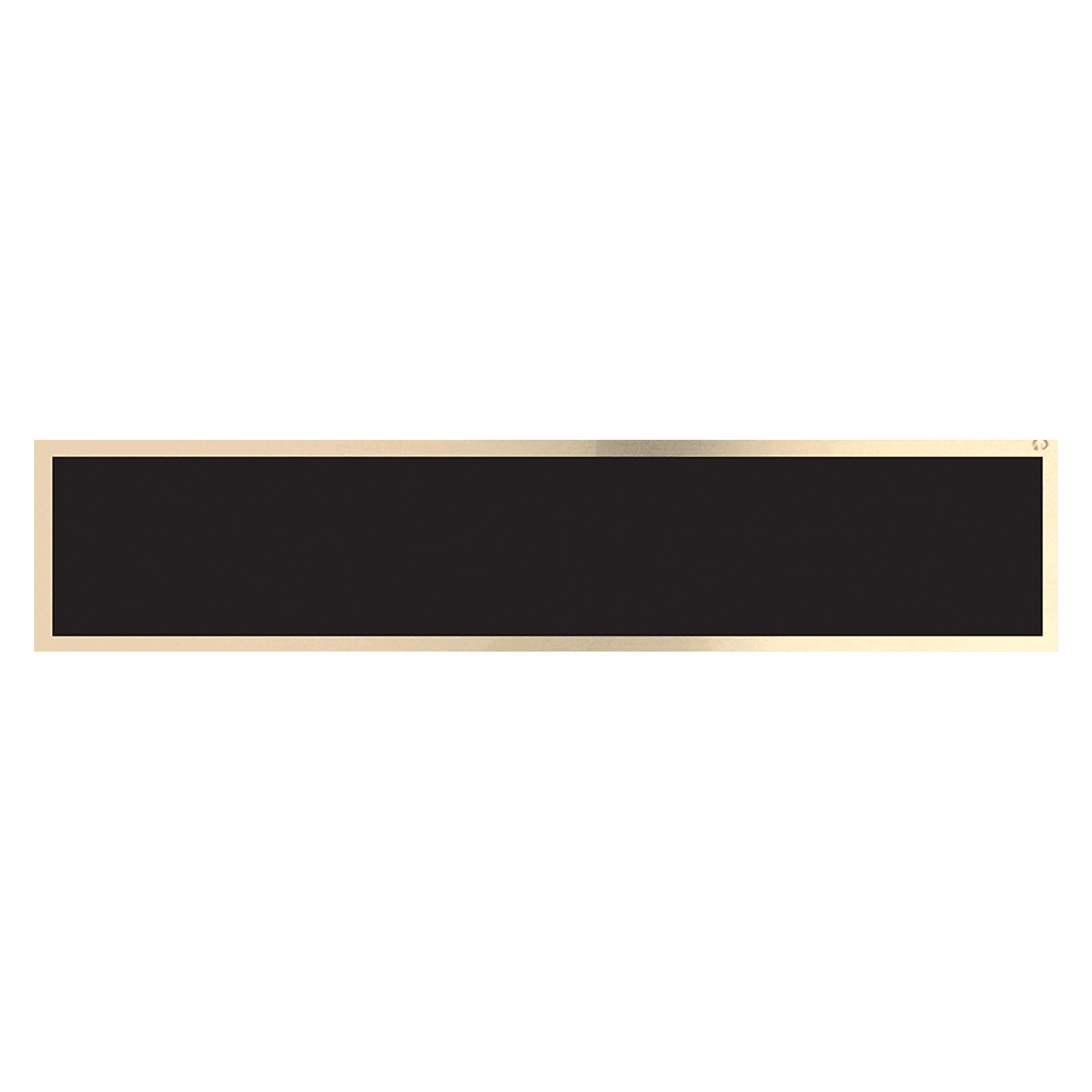 Engraved Black/Gold Brass Name Plates for Desk Wedges 7 1/2" x 1 3/4"