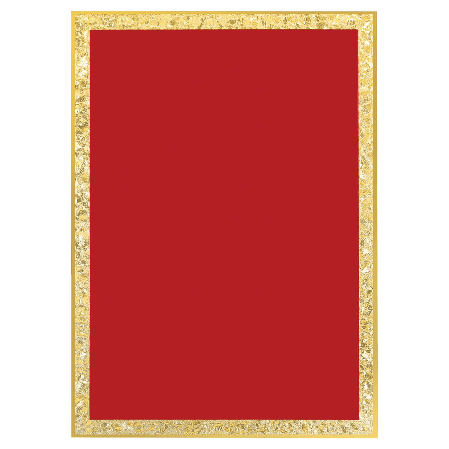 Engraved Florentine Brass Plated Plaque Plate (Black, Red, Blue) Red / Border / 3" x 5"