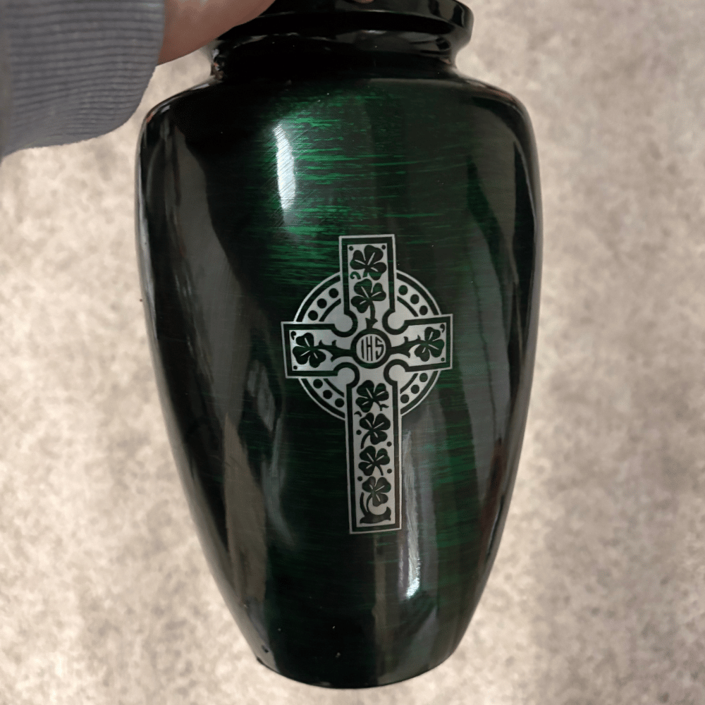 Engraved Urn with Custom Design