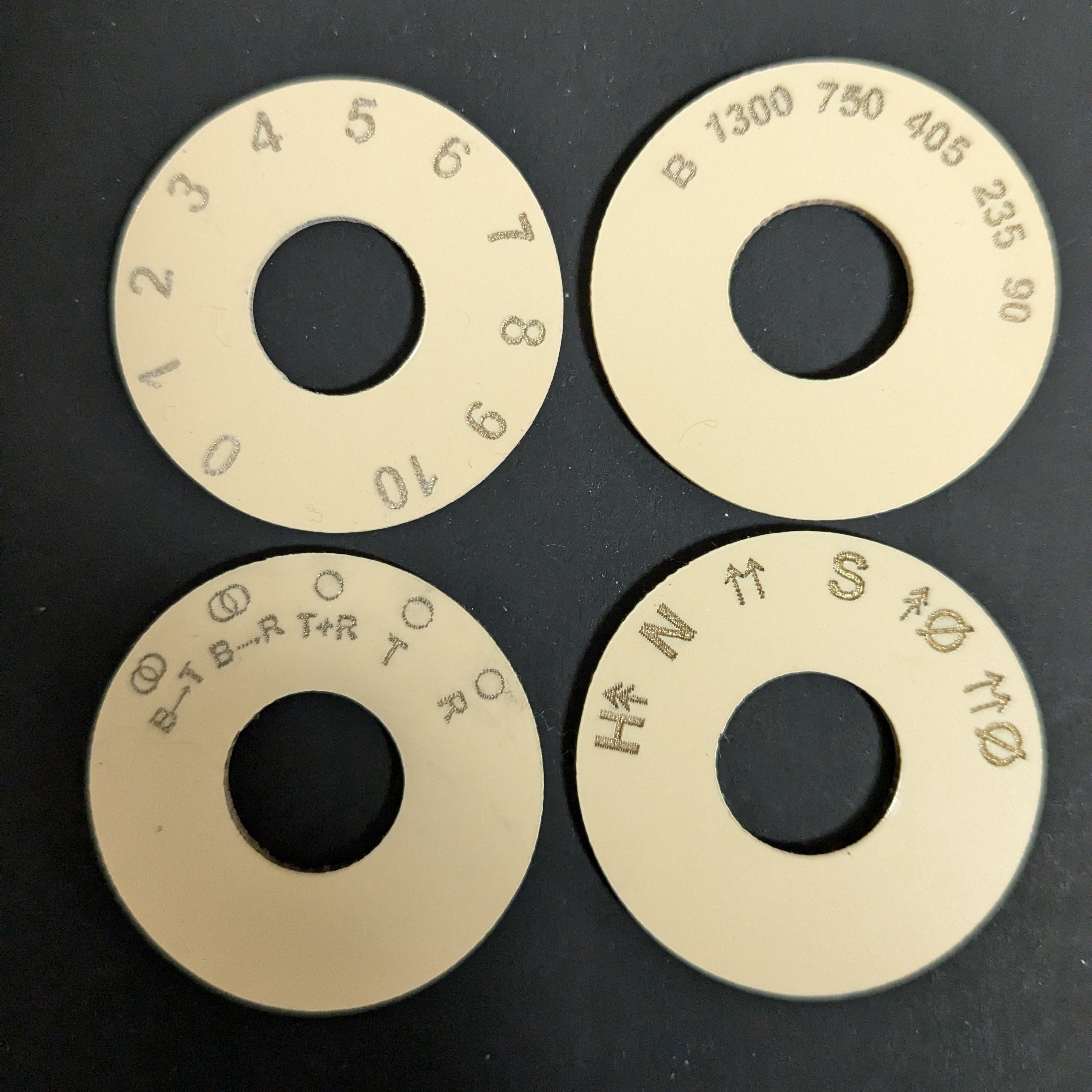 Fabricated Laser Cut & Engraved Guitar Toggles