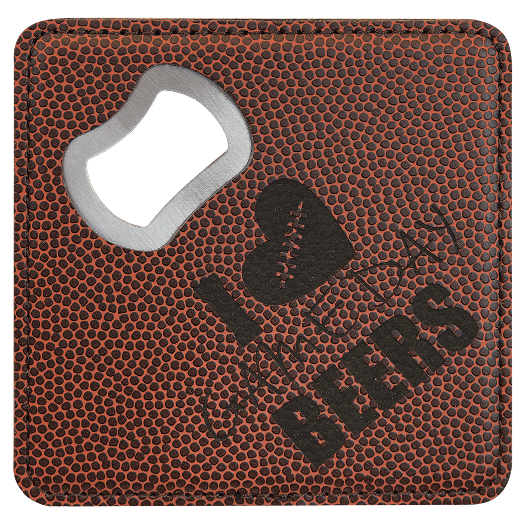 Personalized Leatherette Coaster Sets & Bottle Openers