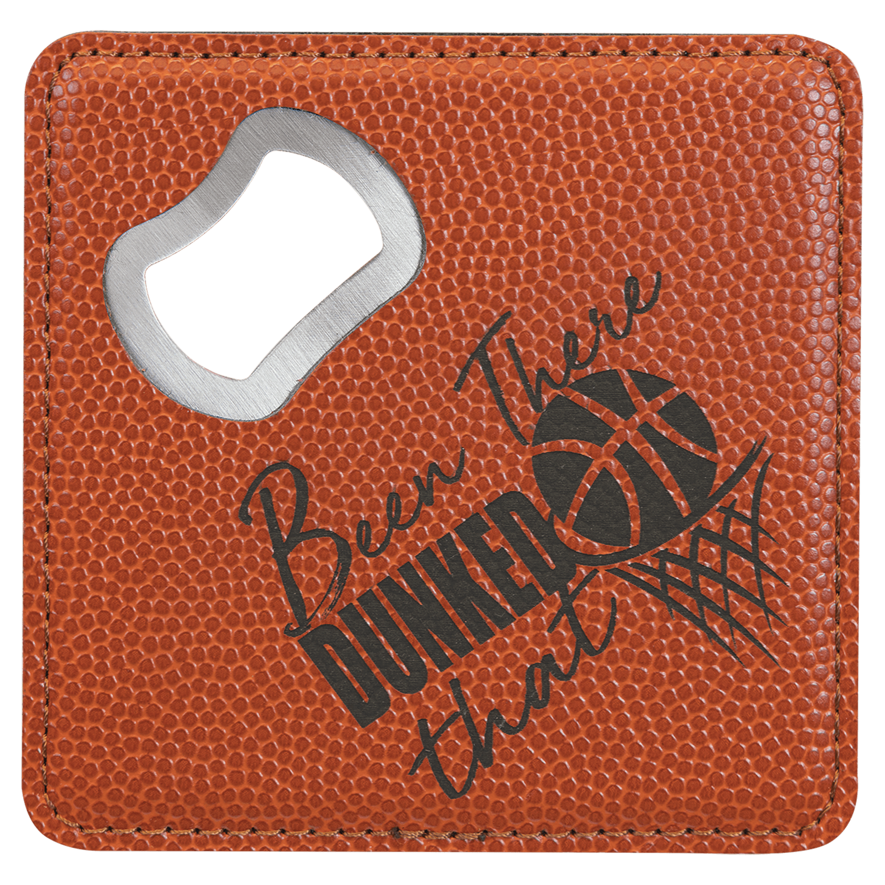 Personalized Leatherette Coaster Sets & Bottle Openers