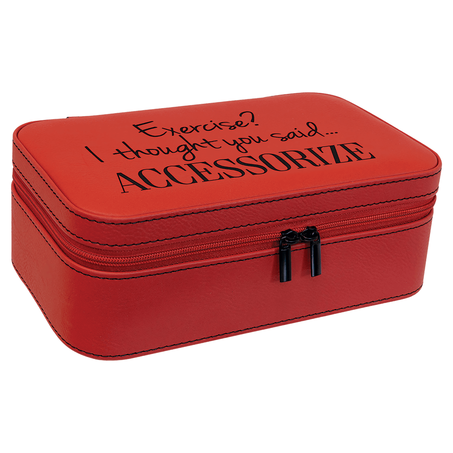 Personalized Travel Jewelry Box in Two Sizes with Multi-Compartments