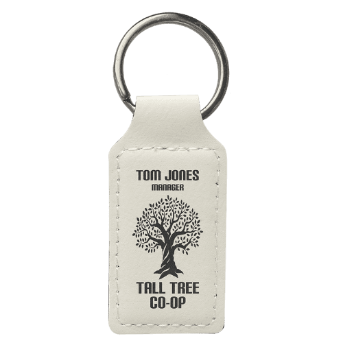 Personalized Leatherette Keychains - With Football & Basketball Styles