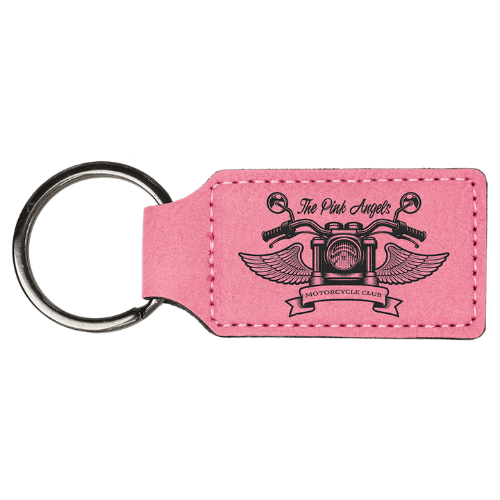 Personalized Leatherette Keychains - With Football & Basketball Styles