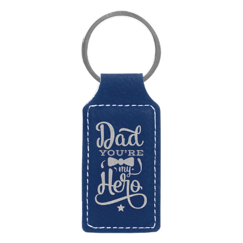 Personalized Leatherette Keychains - With Football & Basketball Styles
