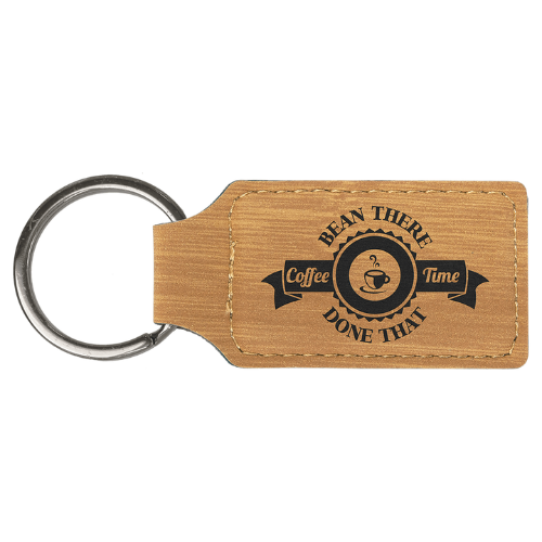 Personalized Leatherette Keychains - With Football & Basketball Styles