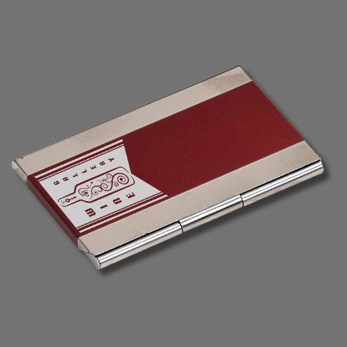 Personalized Business Card Cases – Wood and Stainless Steel Styles Beechwood / 3 3/4" x 2 1/2"