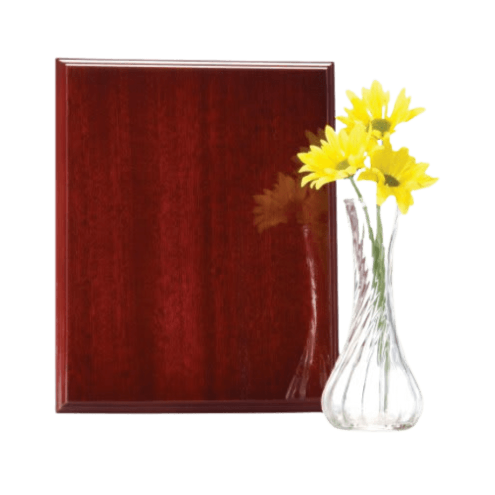 High Gloss Plaque Boards | Customize with Plate or Photo Frame Rosewood Piano Finish / 5" x 7"