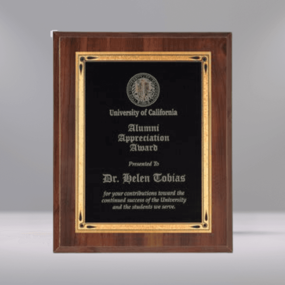 High Gloss Plaque Boards | Customize with Plate or Photo Frame Rosewood Piano Finish / 5" x 7"