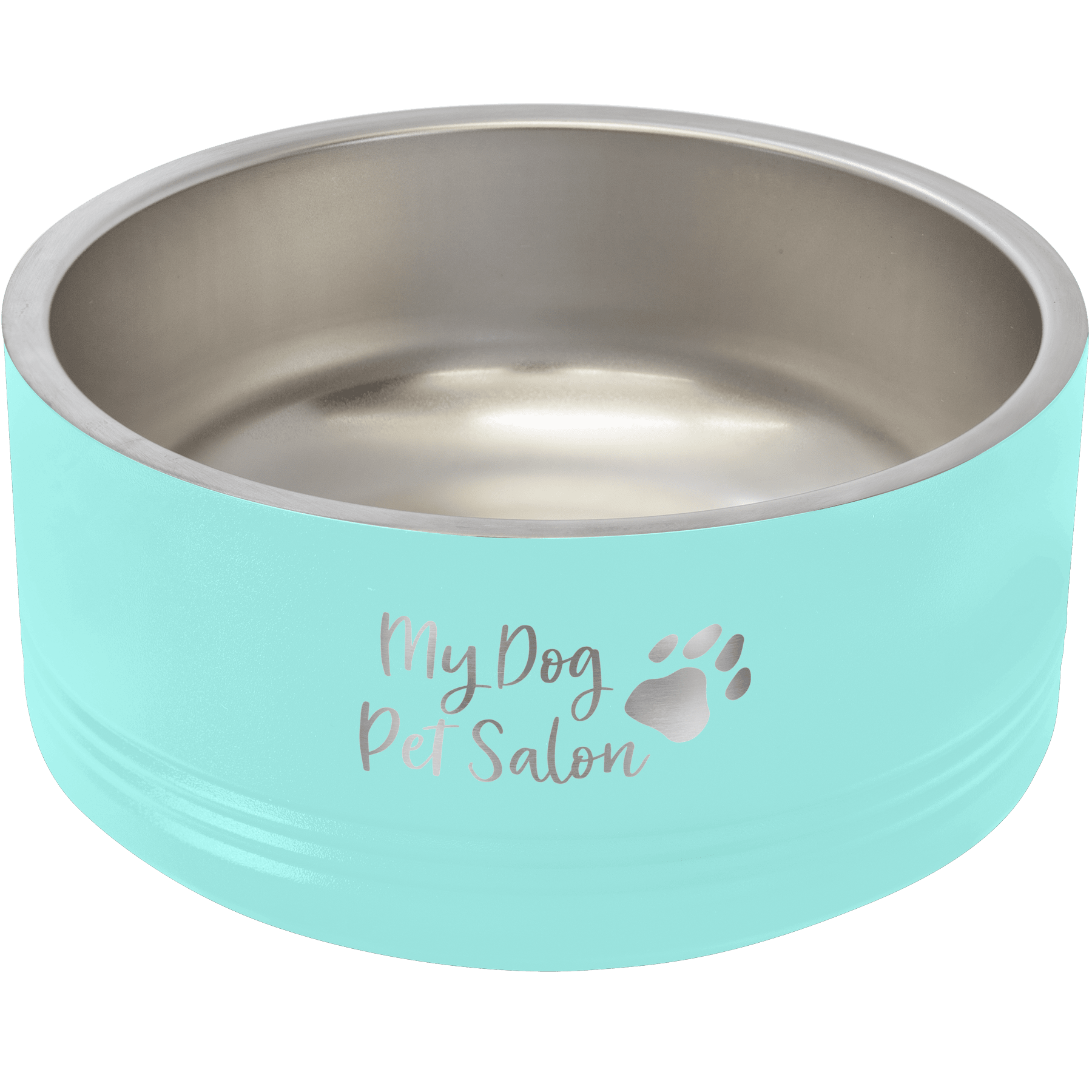 Personalized Pet Bowls - Heavy Duty Engraved Bowls for Dogs and Cats 32 oz. / Teal