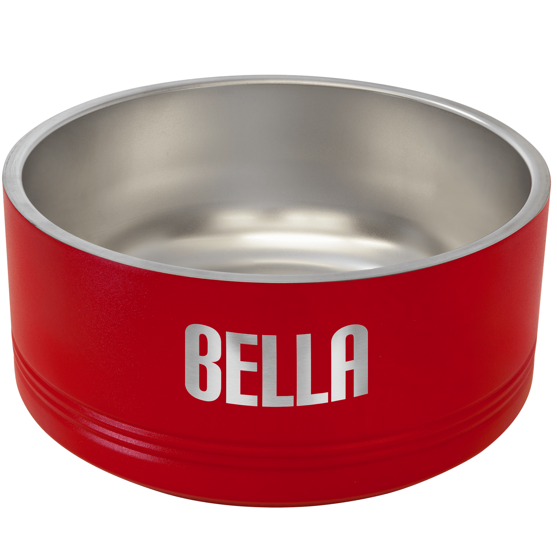 Personalized Pet Bowls - Heavy Duty Engraved Bowls for Dogs and Cats 64 oz. / Red