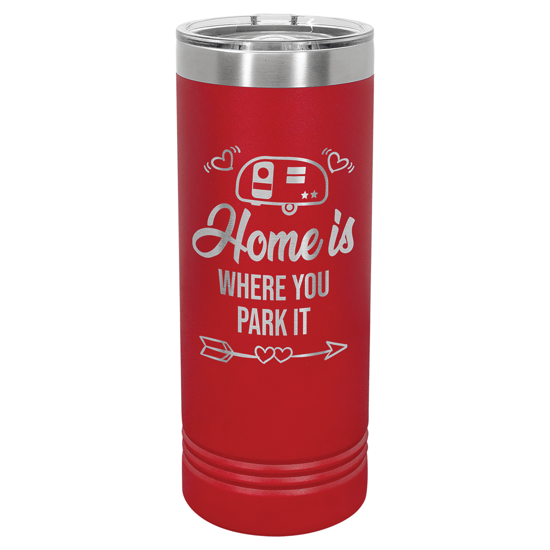 Personalized Skinny Tumblers – 2X Insulated Drinkware Powder Coated / Red / Skinny Tumbler