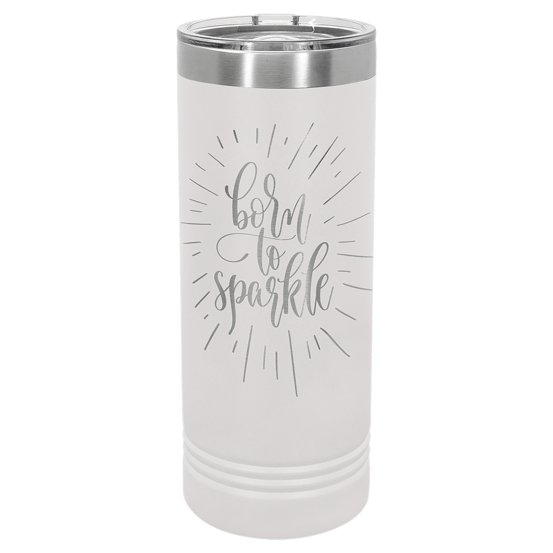 Personalized Skinny Tumblers – 2X Insulated Drinkware Powder Coated / White / Skinny Tumbler