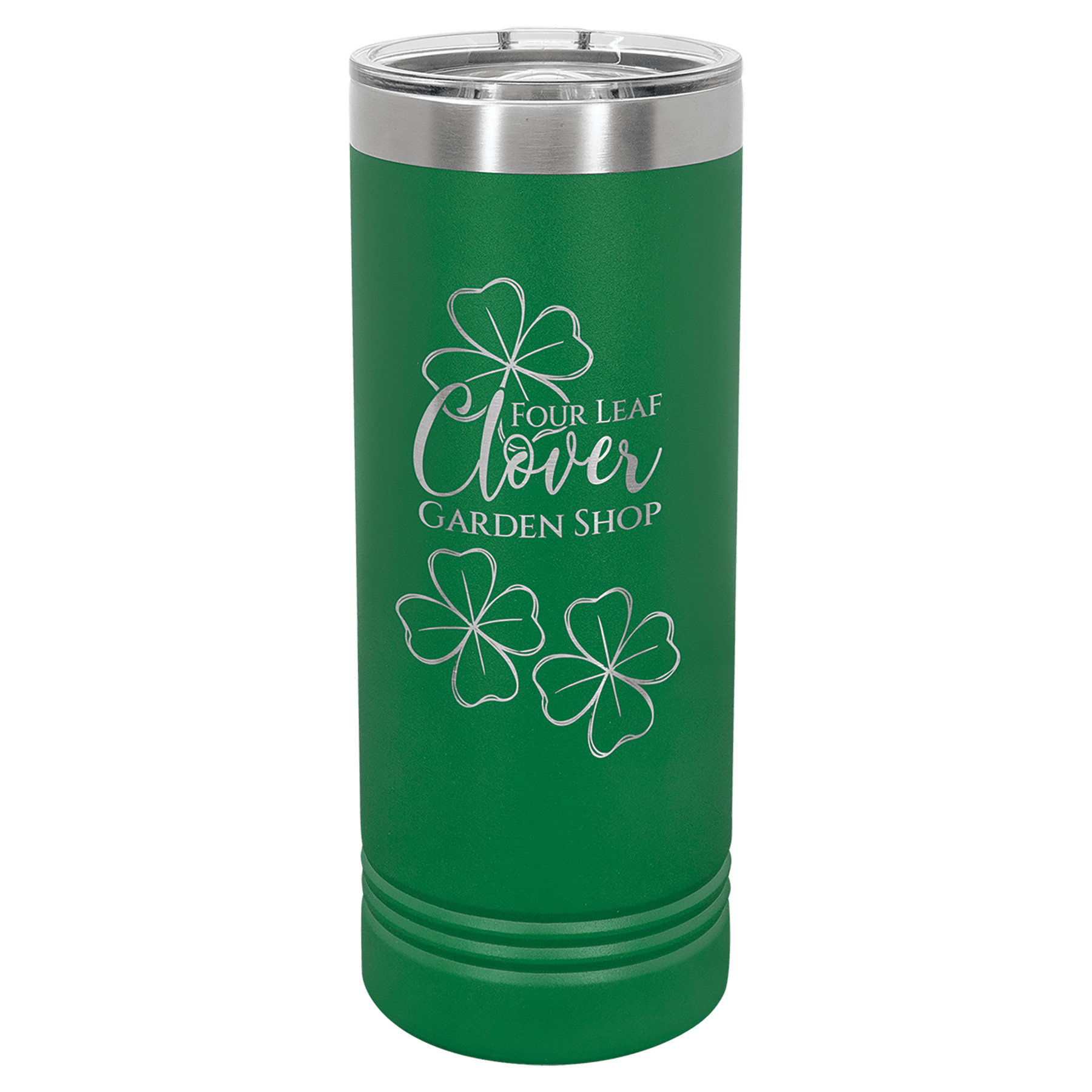 Personalized Skinny Tumblers – 2X Insulated Drinkware Powder Coated / Green / Skinny Tumbler