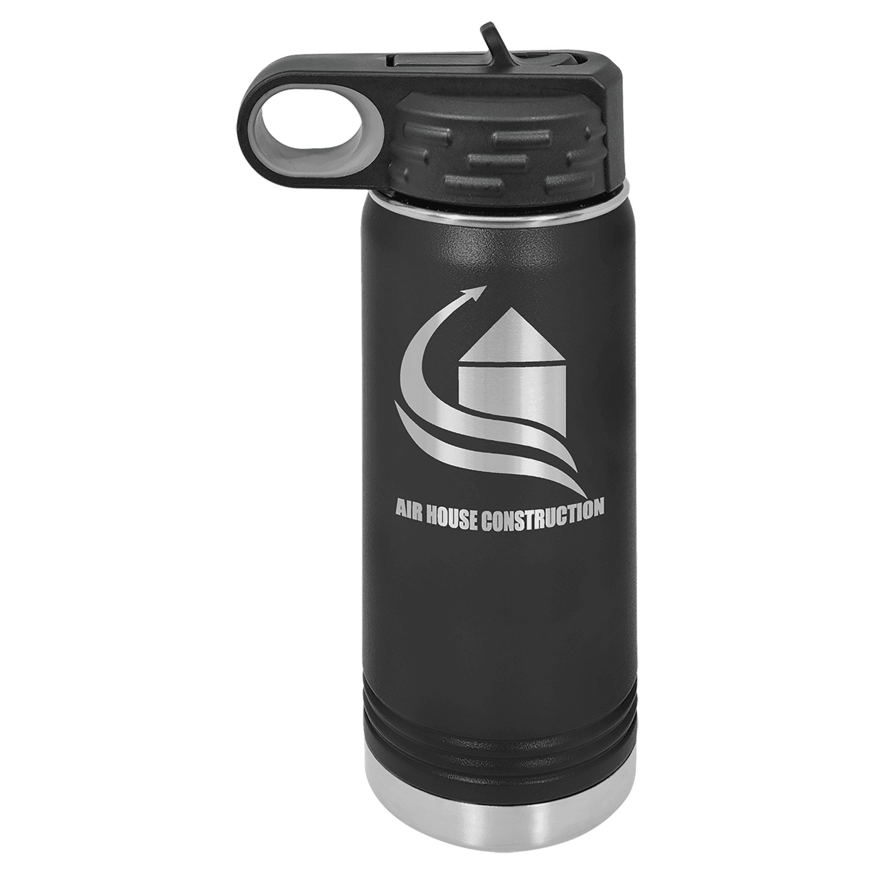 Personalized Water Bottles – Custom Engraved Polar Camel Drinkware 20 oz. / Black / Powder Coated/Stainless Steel