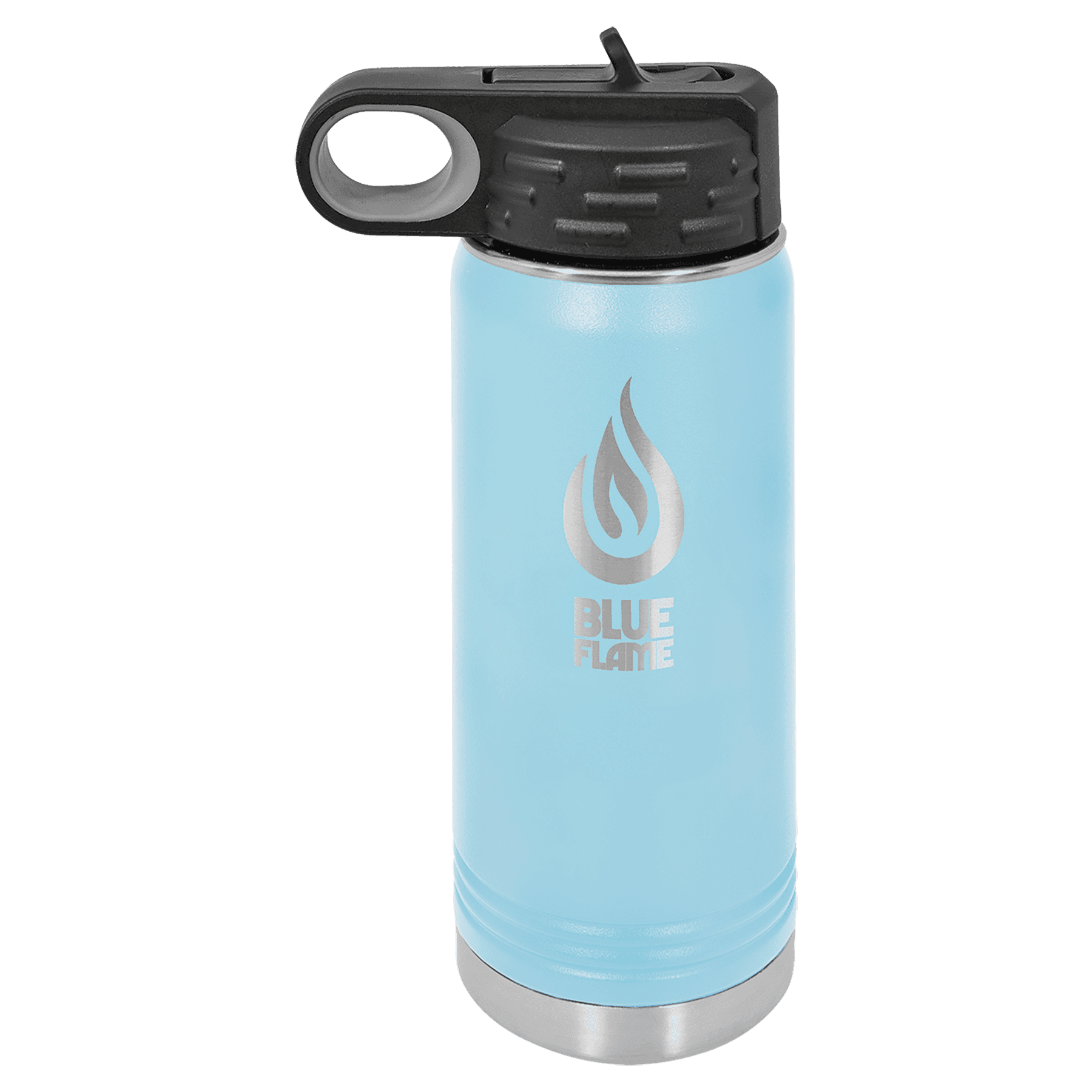 Personalized Water Bottles – Custom Engraved Polar Camel Drinkware 20 oz. / Light Blue / Powder Coated/Stainless Steel