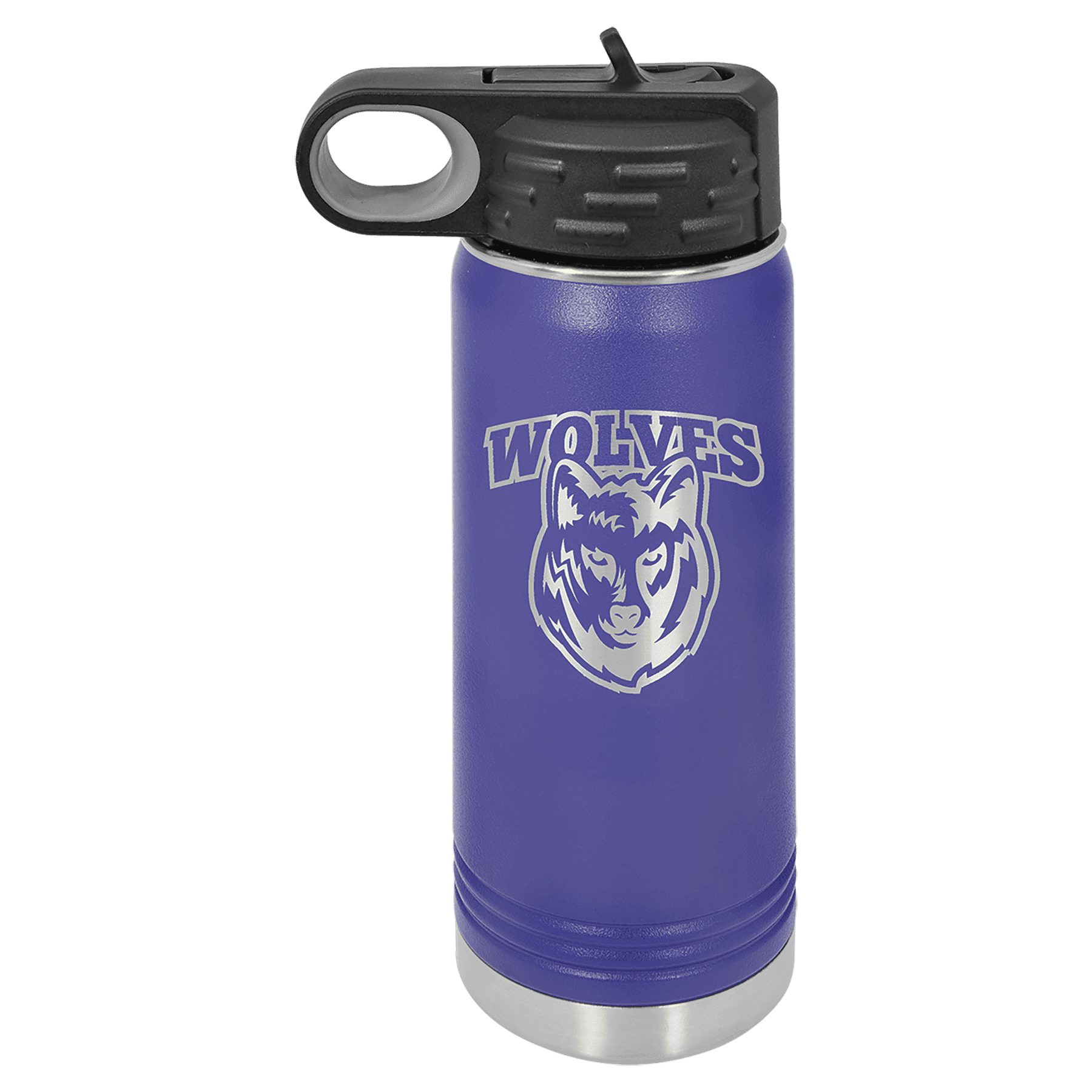 Personalized Water Bottles – Custom Engraved Polar Camel Drinkware 20 oz. / Purple / Powder Coated/Stainless Steel