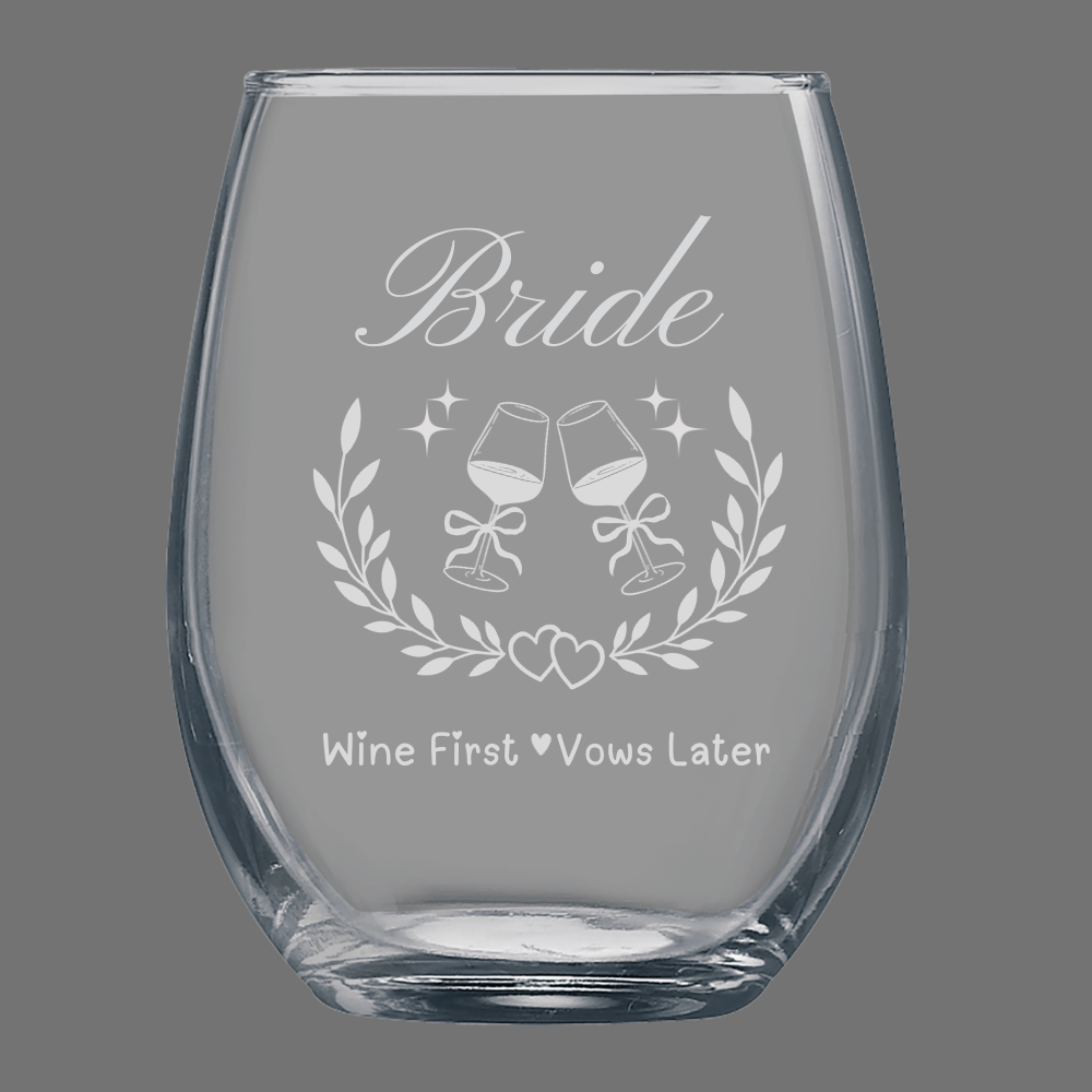 Laser Etched Glassware & Custom Designs for Weddings & Events