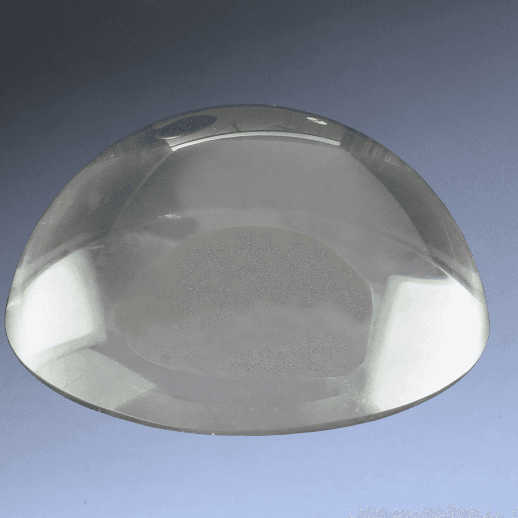Personalized Crystal Paperweights with Frosted Etching Clear Dome / 3"
