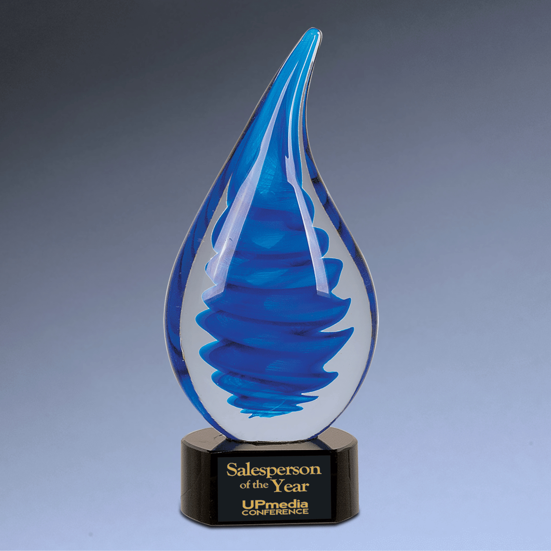 Hand-Blown Art Glass Award Sculptures for Recognition and Decor