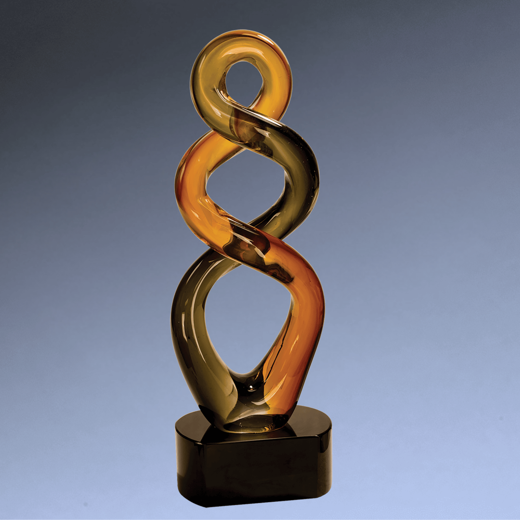 Hand-Blown Art Glass Award Sculptures for Recognition and Decor