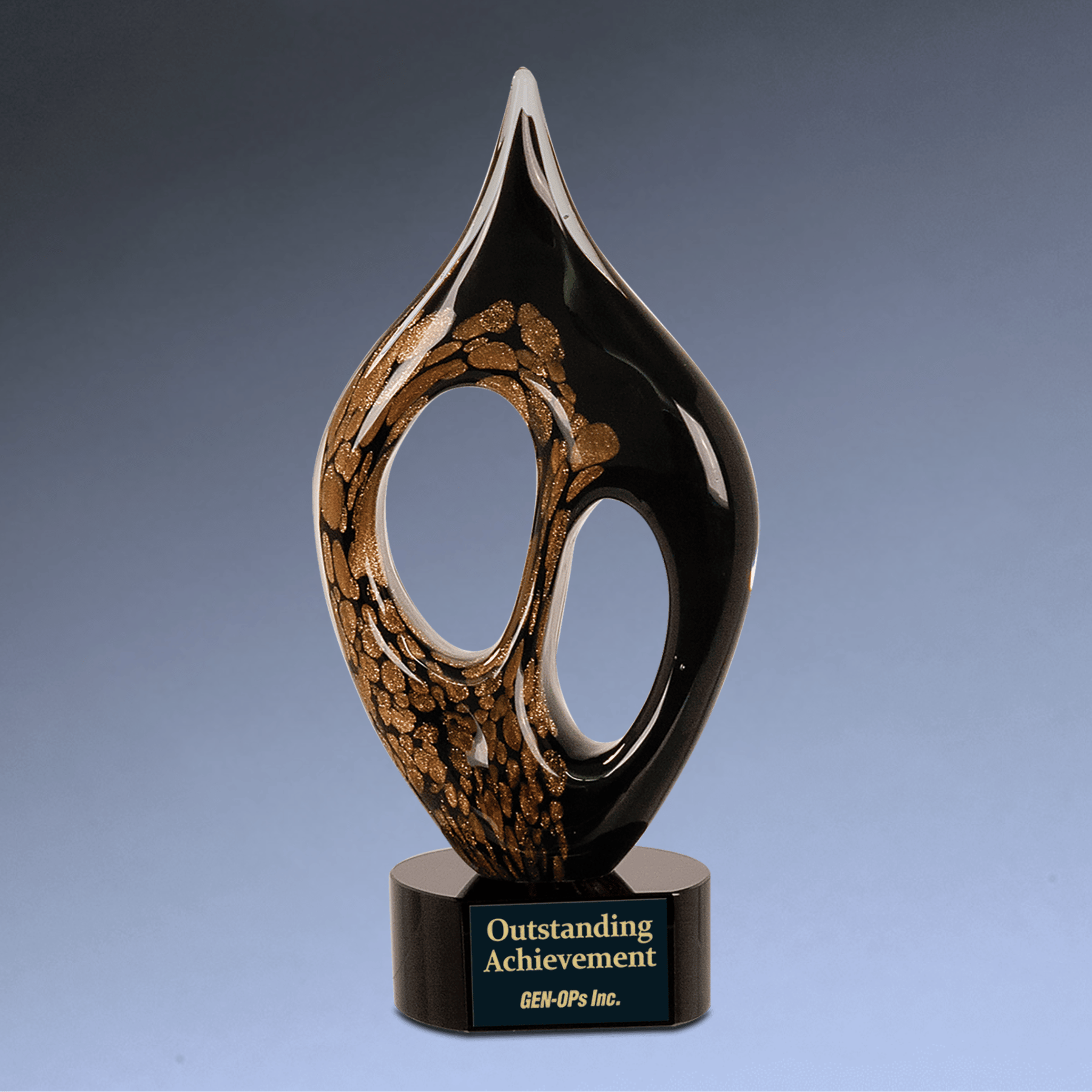 Hand-Blown Art Glass Award Sculptures for Recognition and Decor