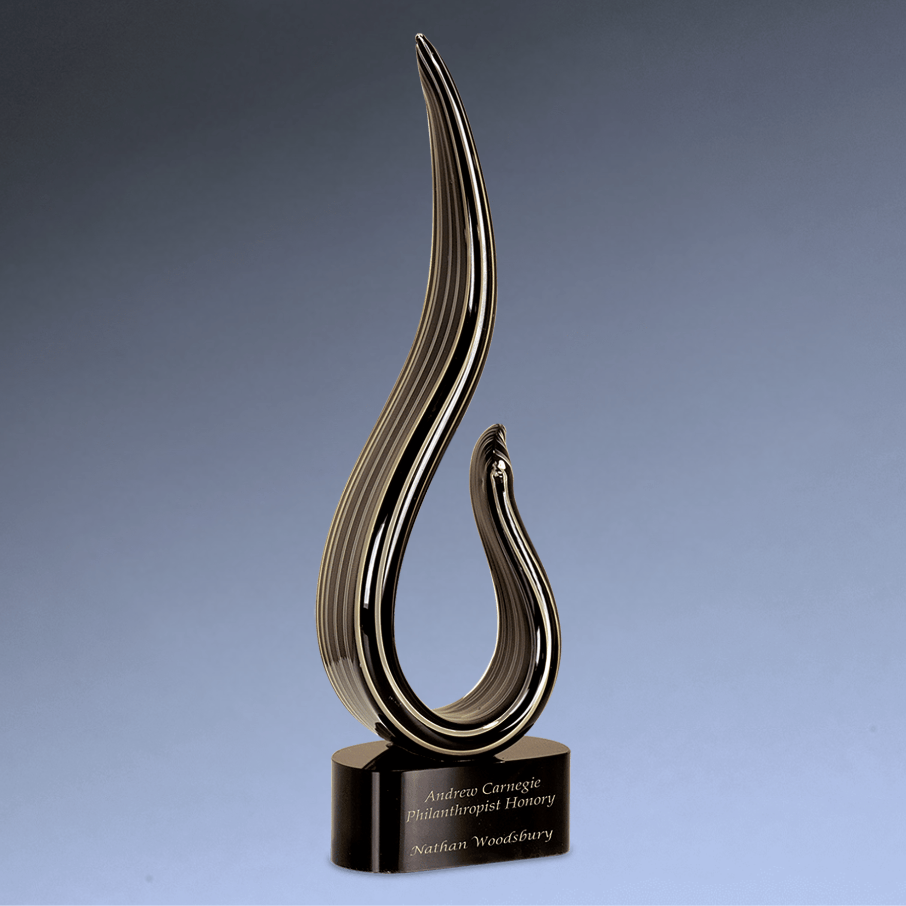 Hand-Blown Art Glass Award Sculptures for Recognition and Decor
