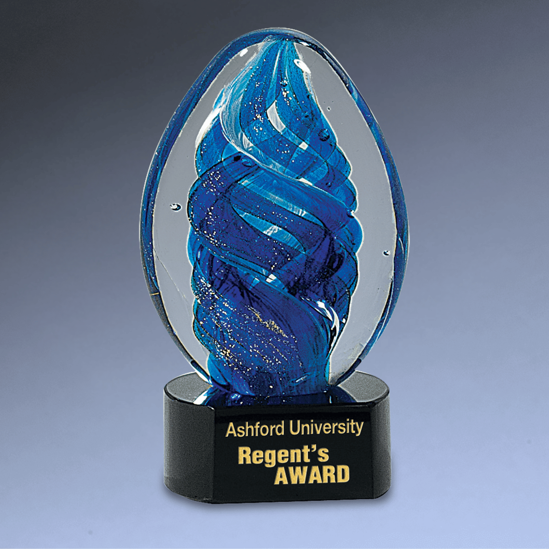 Hand-Blown Art Glass Award Sculptures for Recognition and Decor