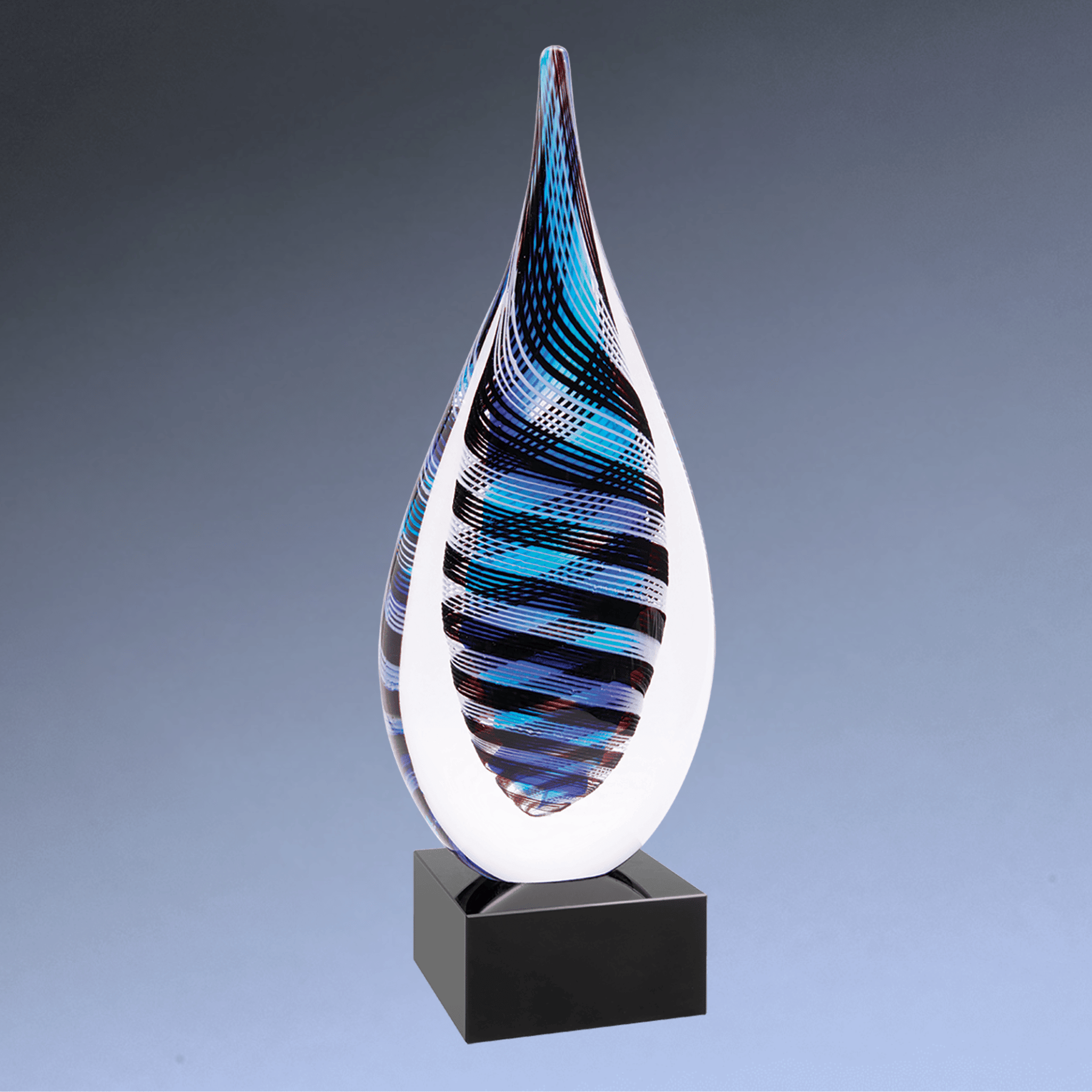Hand-Blown Art Glass Award Sculptures for Recognition and Decor