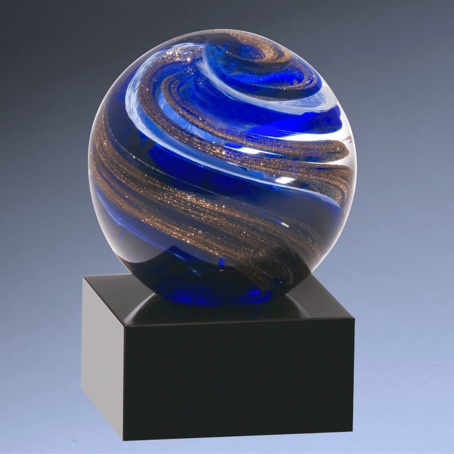 Hand-Blown Art Glass Award Sculptures for Recognition and Decor