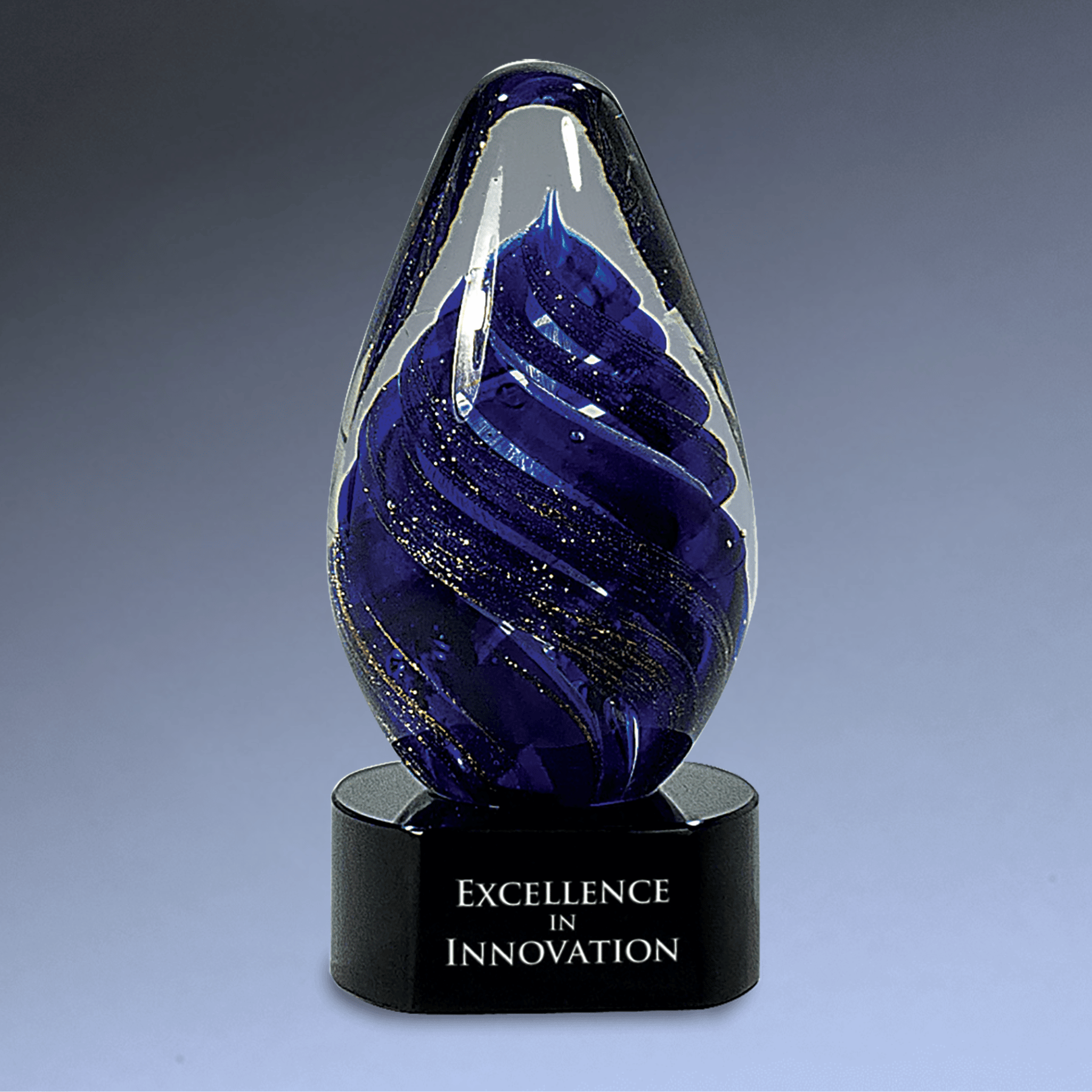 Hand-Blown Art Glass Award Sculptures for Recognition and Decor