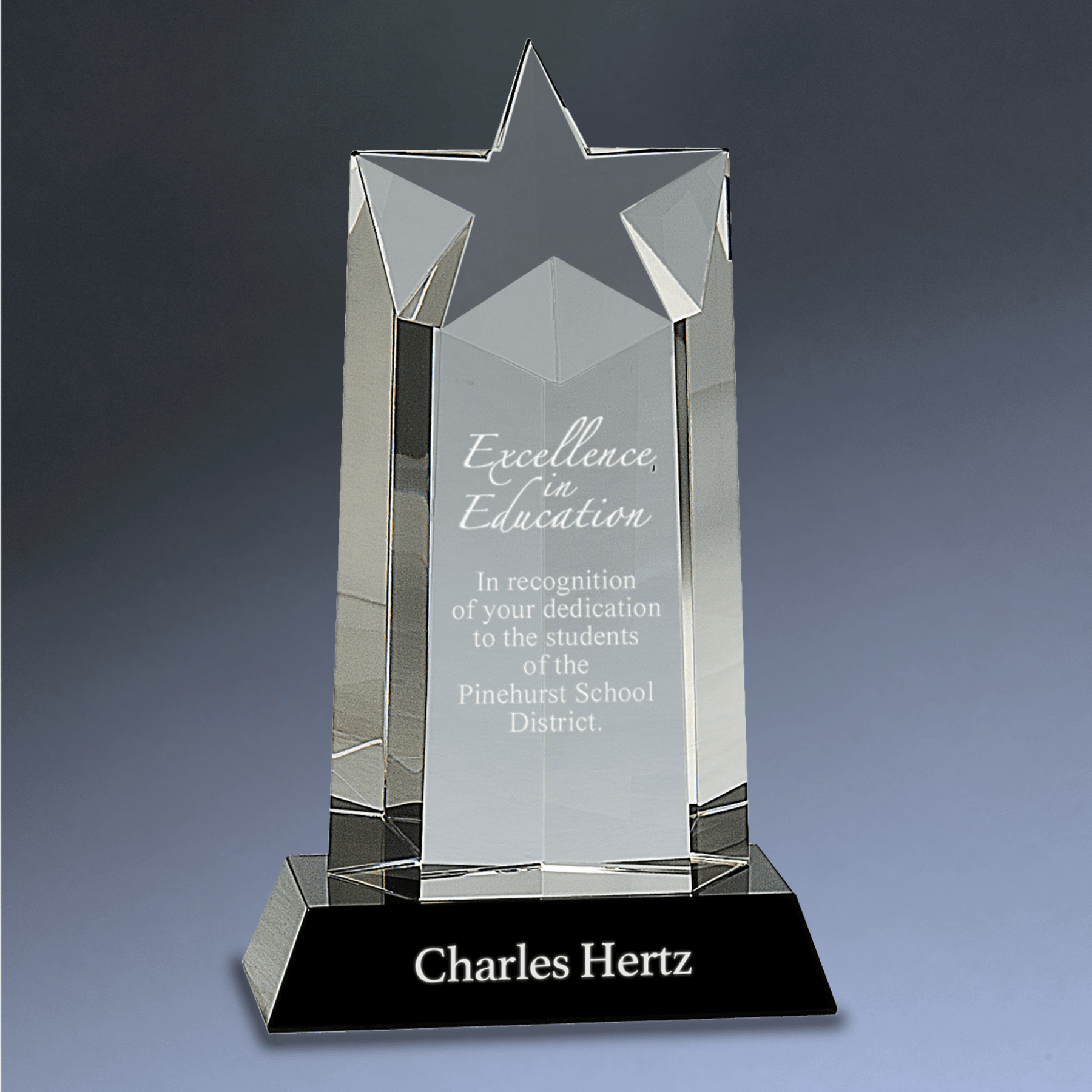 Crystal Star Awards – 3D Crystal Stars, Paperweights and Columns