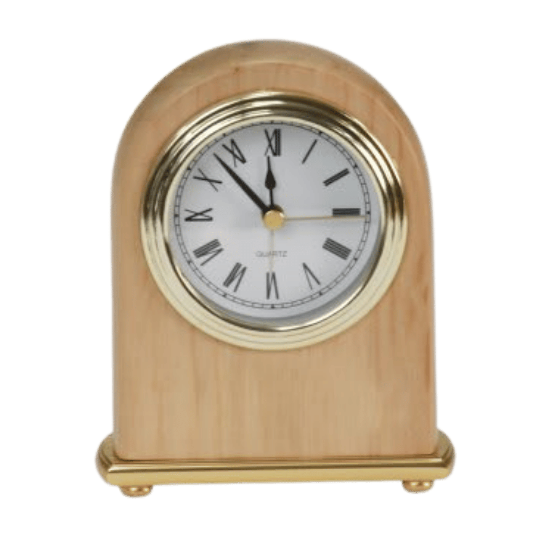 Personalized Desk Clocks - Red Alder with Custom Engraving 4" x 5"
