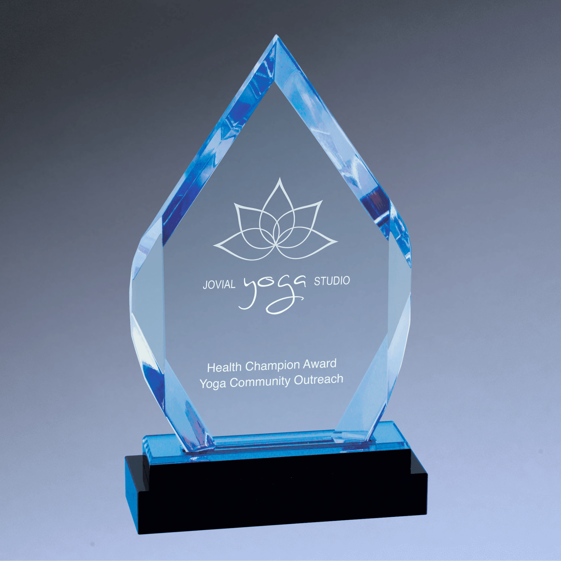 Fusion Diamond Impress Acrylic Award with Mirror Base